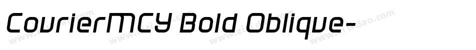 CourierMCY Bold Oblique字体转换